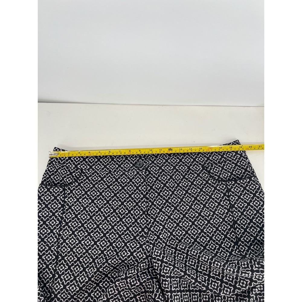 EP Pro Golf Shorts Black White Geometric Print Women's Size 16 - Picture 7 of 13